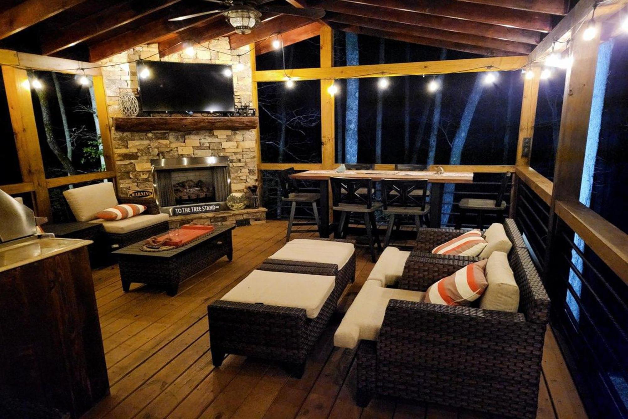 Adore The Smores Rustic Mountain Charm Outdoor Spaces And A Cozy Hot Tub Blue Ridge Exterior photo